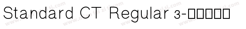 Standard CT Regular 3字体转换